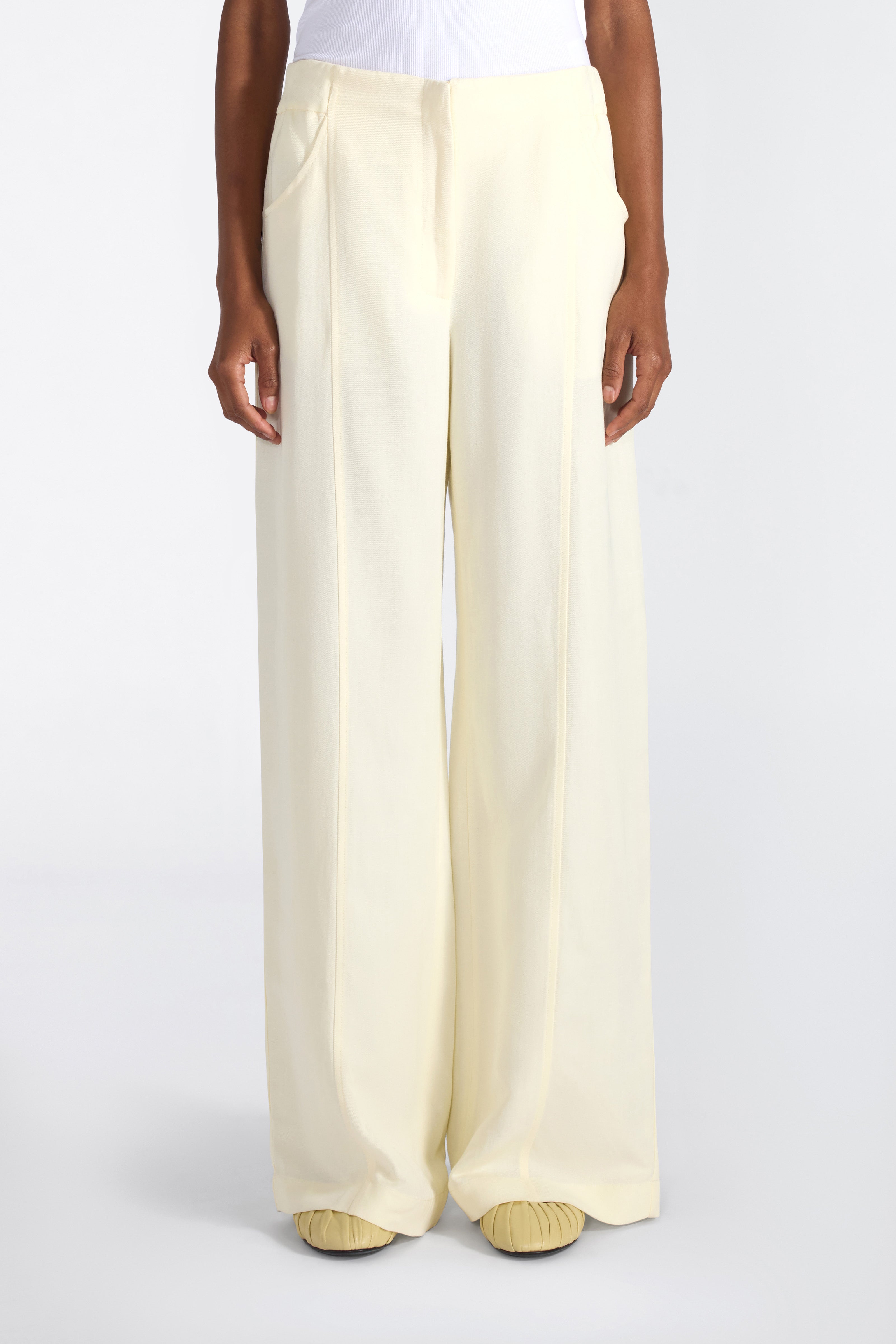 Liviana Conti Ethan pantalon palazzo polline 38