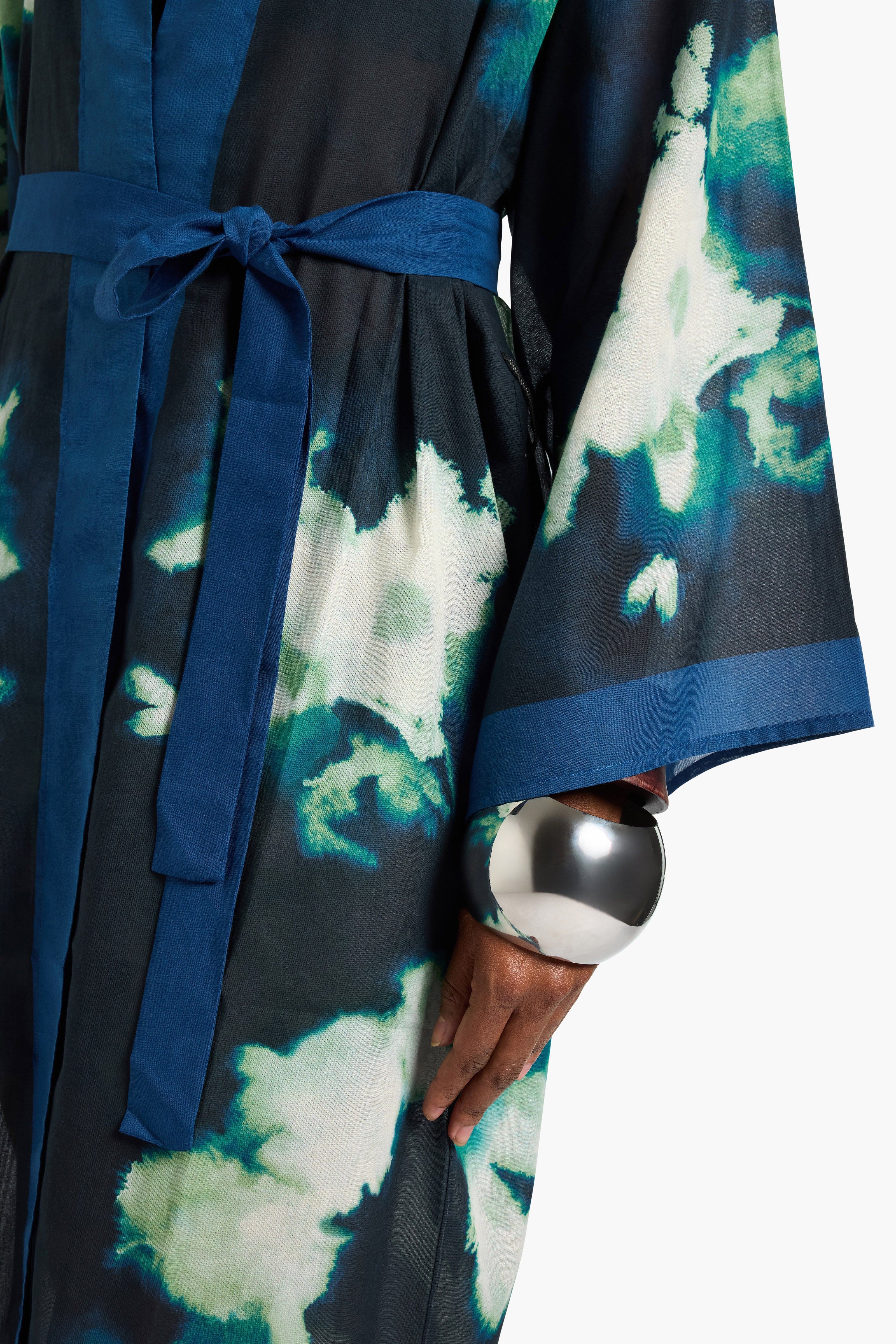 Liviana Conti Kokoro kimono coton fleur nuit