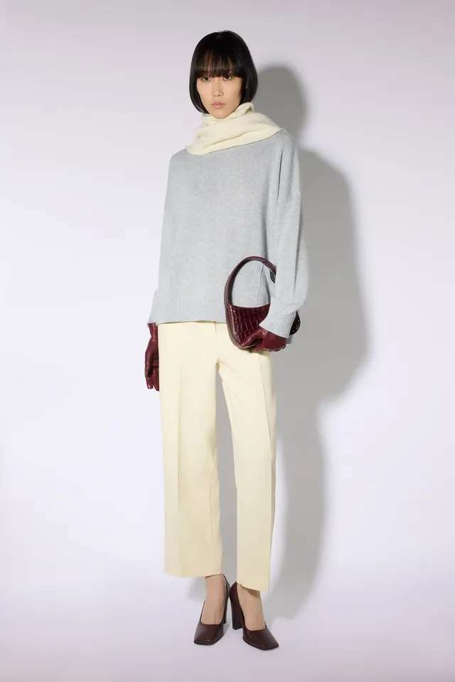 Liviana Conti Maglieria Beca pull gris clair chiné