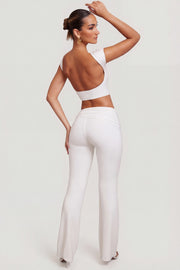 Oh Polly Hollis 6205 pantalon blanc modal mi-haute