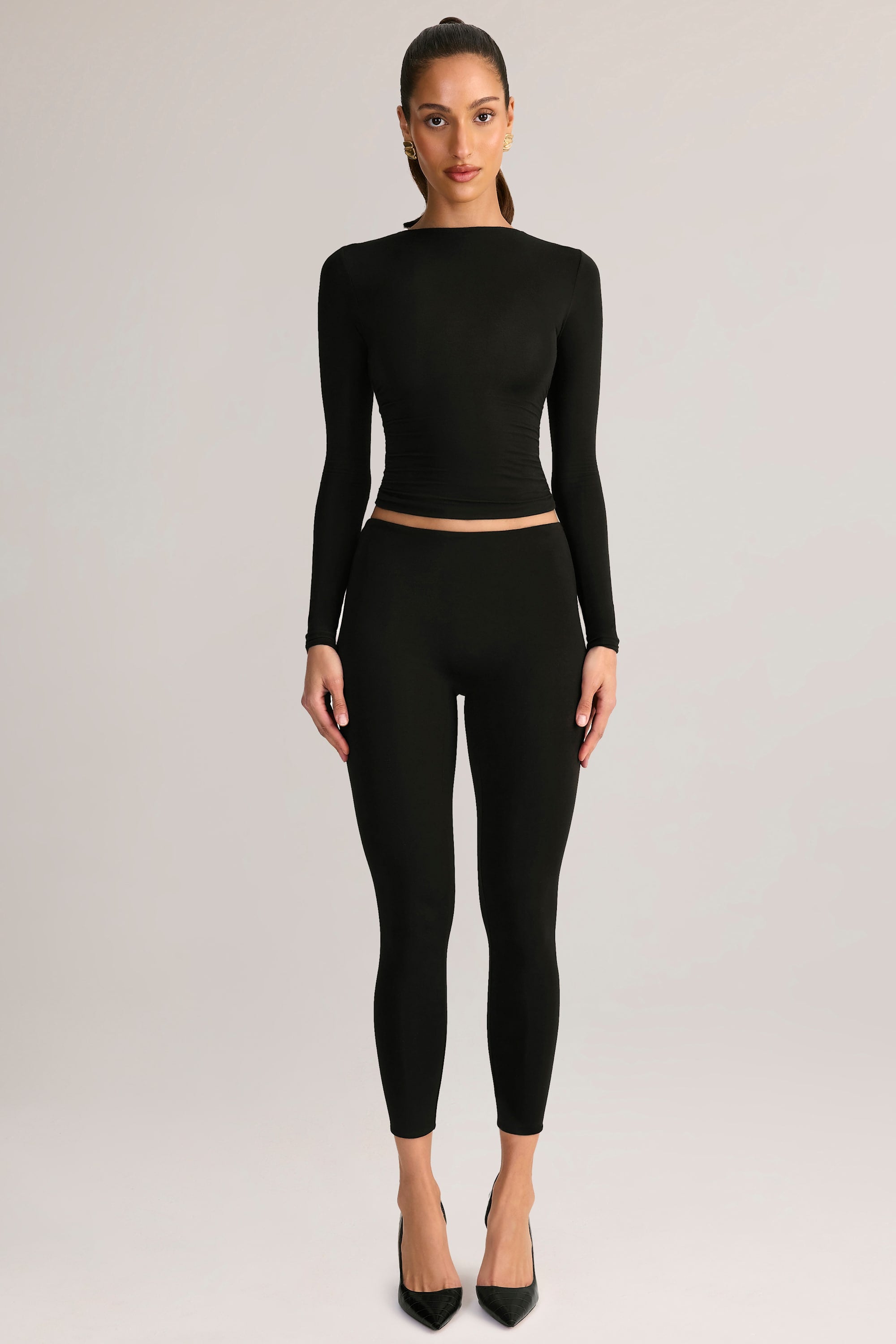 Oh Polly Roux legging court noir modal 7/8