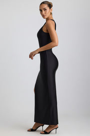 Oh Polly Akeeva 8421 Robe Maxi Asymétrique Noire