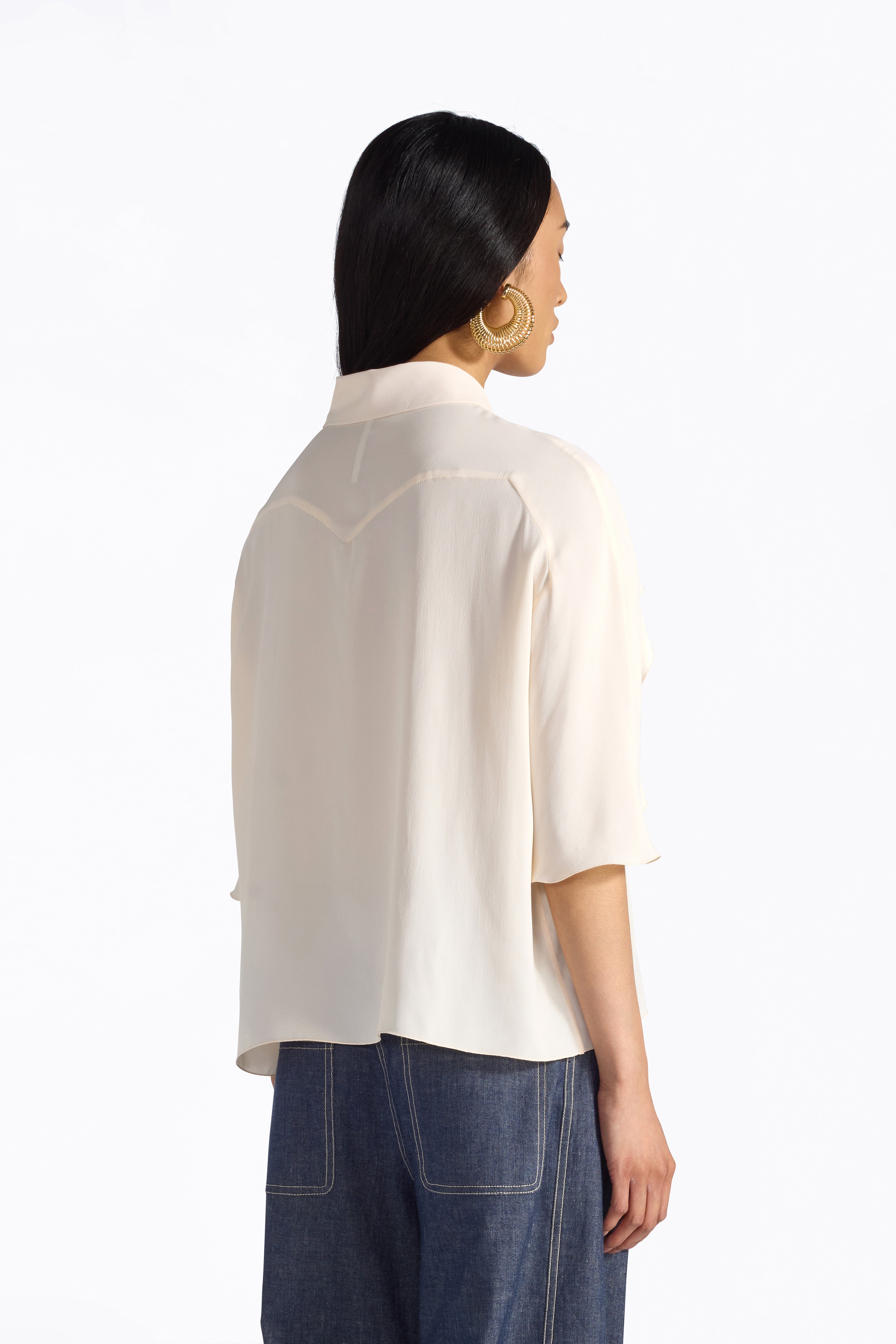 Liviana Conti Cheryl blouse Notte taille 42 acétate-soie
