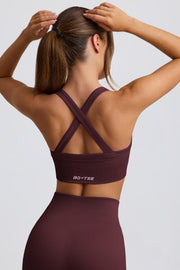 Oh Polly Super Sculpt BT2472 brassière bordeaux sans couture