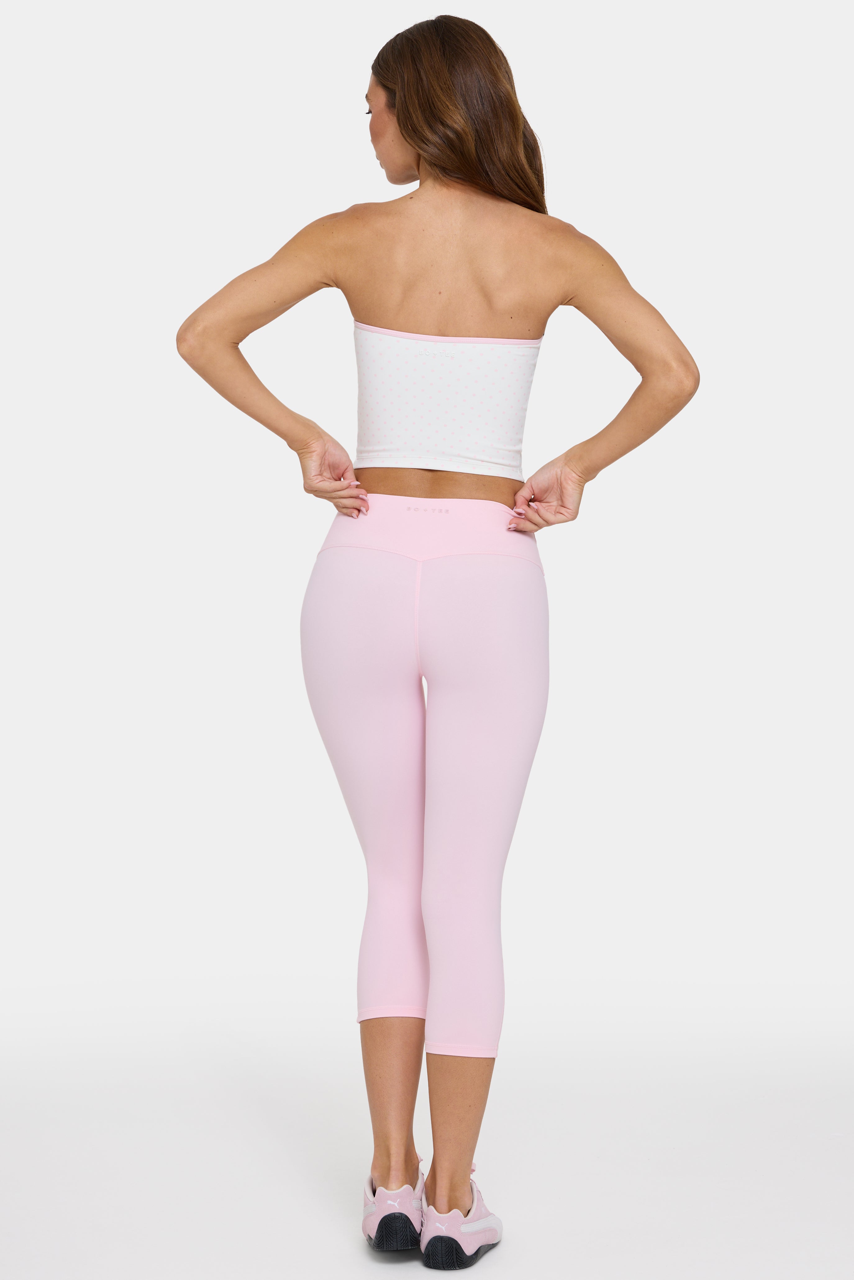 Oh Polly Bo+Tee Soft Active legging capri sorbet stretch