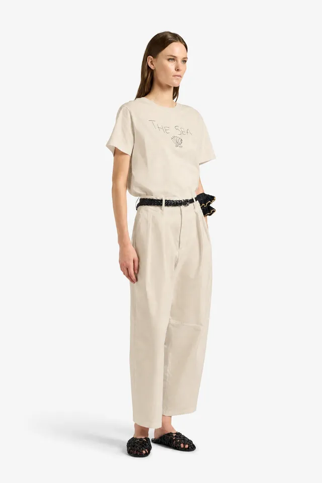 Liviana Conti Phyllis pantalon balloon stretch blanc