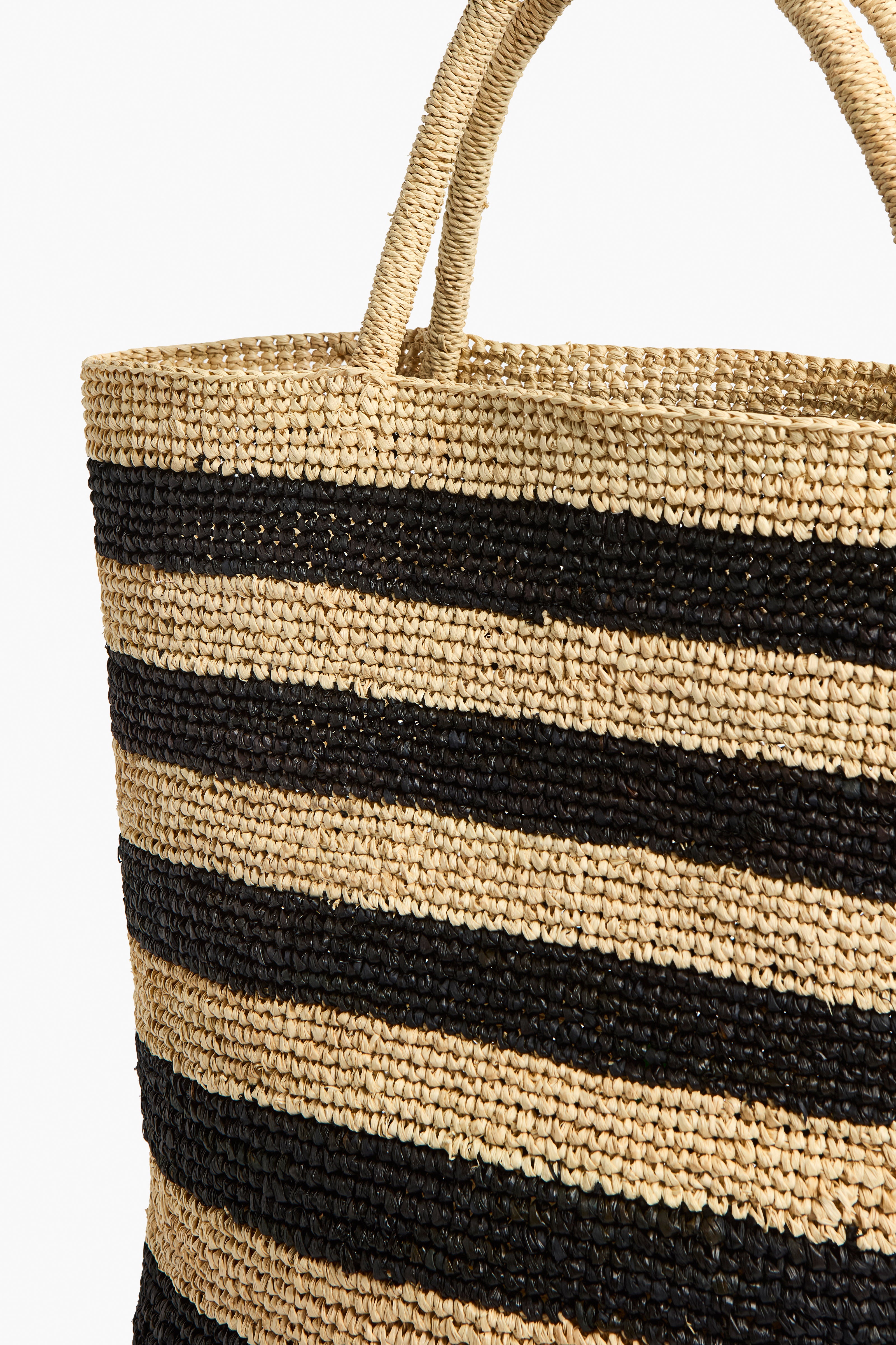 Liviana Conti Amelie A6SA79 tote bag rayé raphia