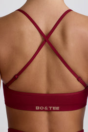 Oh Polly Super Sculpt BT2100 brassière sport bordeaux sans coutures