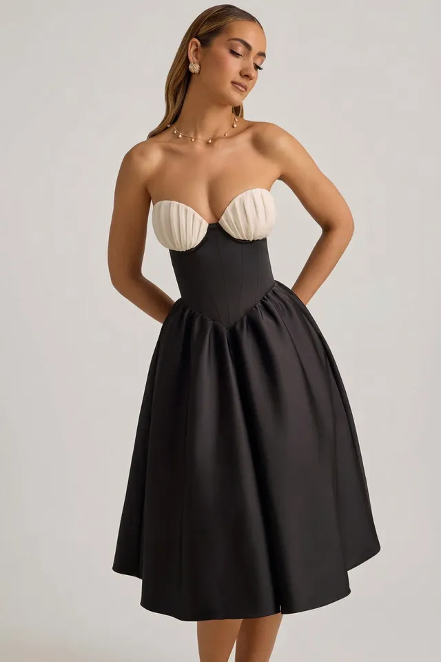 Oh Polly Dresses Gabrielle 12161 Robe Bustier Noir