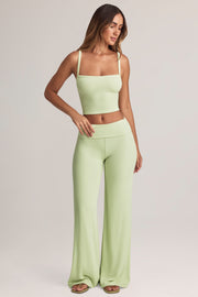 Oh Polly Trousers Melida Pantalon Vert Sauge Large