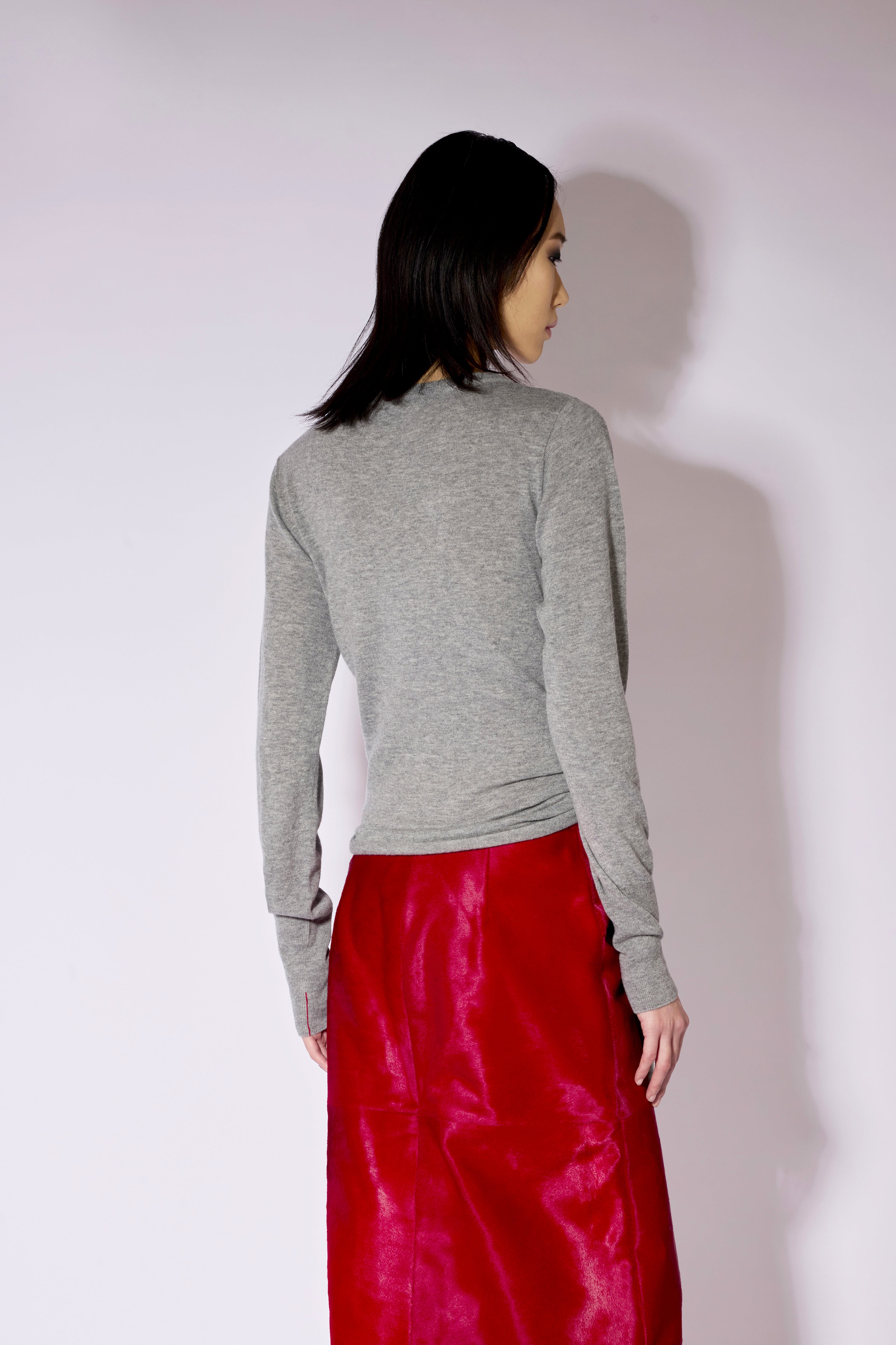 Liviana Conti Zafira pull crop laine gris M