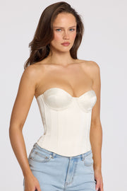 Oh Polly Araminta 11361 Top Corset Satin Ivoire