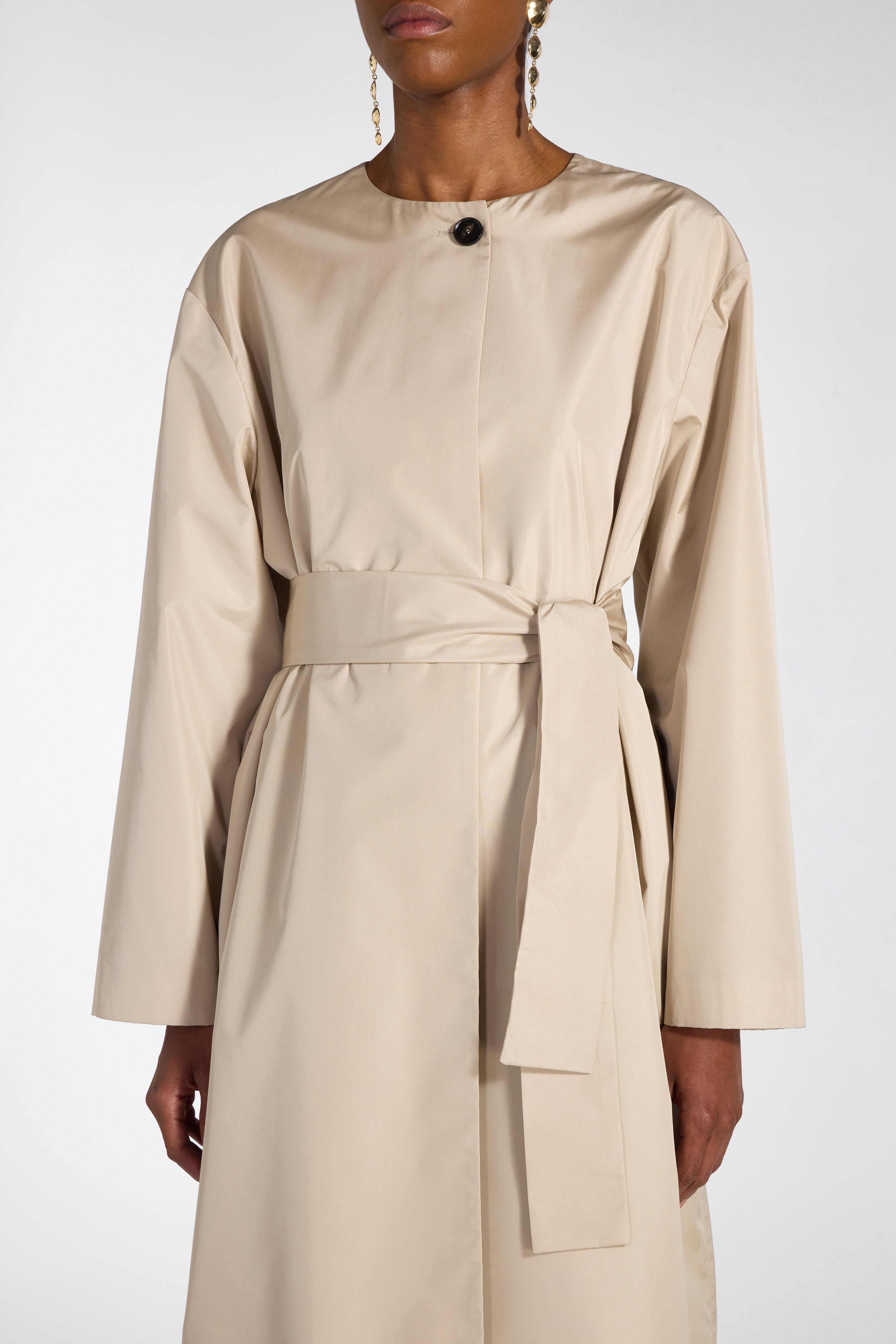 Liviana Conti Caleb manteau taffetas alabastro