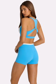 Oh Polly Bo+Tee brassière sport bleu électrique maintien fort