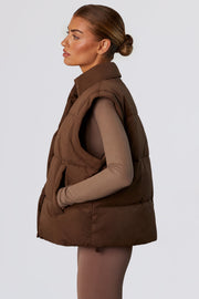 Oh Polly Essential BT0786 doudoune courte marron