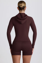 Bo+Tee BT1029 veste sport capuche chocolat sculptante