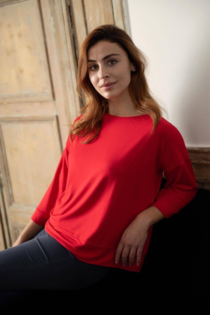Thelma & Rose Cléa sweat col bateau navy T1