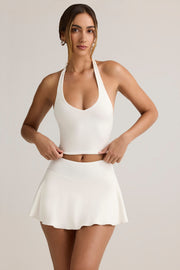 Oh Polly Kori tank top licou blanc crop en modal