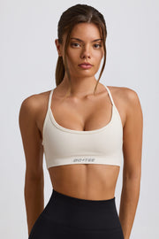 Oh Polly Super Sculpt BT2476 brassière sport blanche sans couture