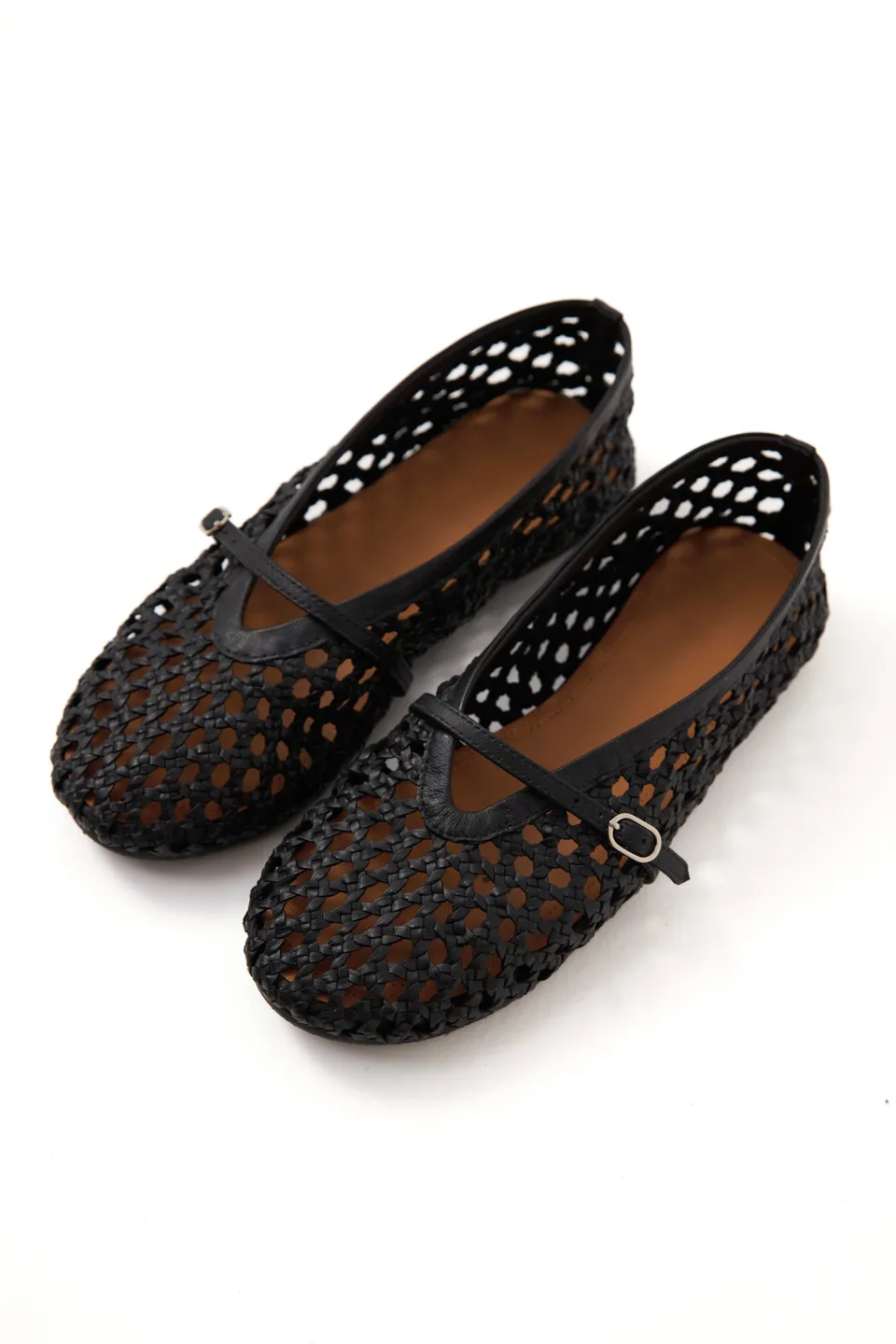 Chicosoleil Merry ballerine cuir noir Mary-Jane 36-41