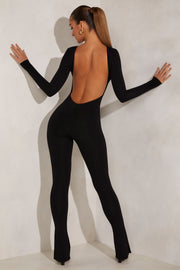 Oh Polly Rumer 5833 combinaison noire col montant modal