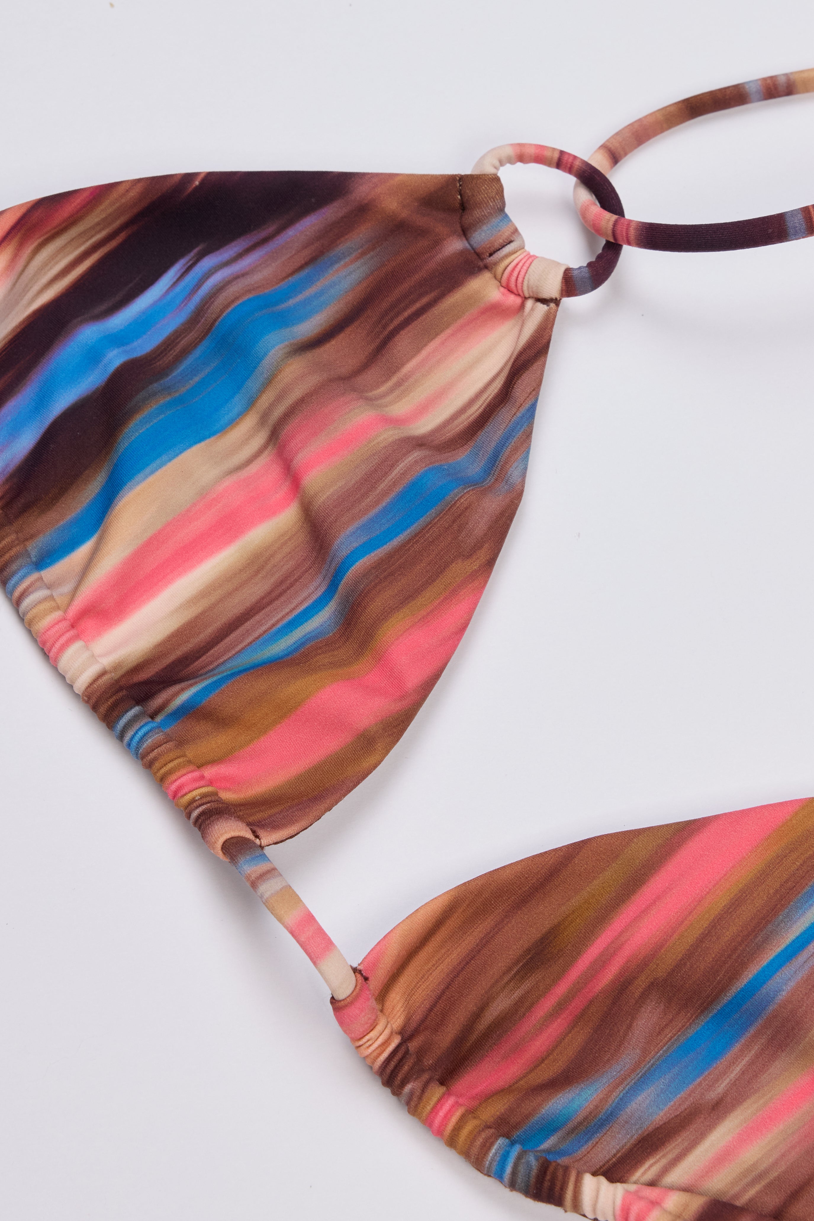 Oh Polly Lissy NS16303 haut bikini triangle rayures abstraites