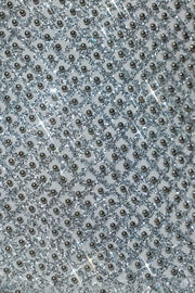Oh Polly Embellished Callie robe mini argentée perles
