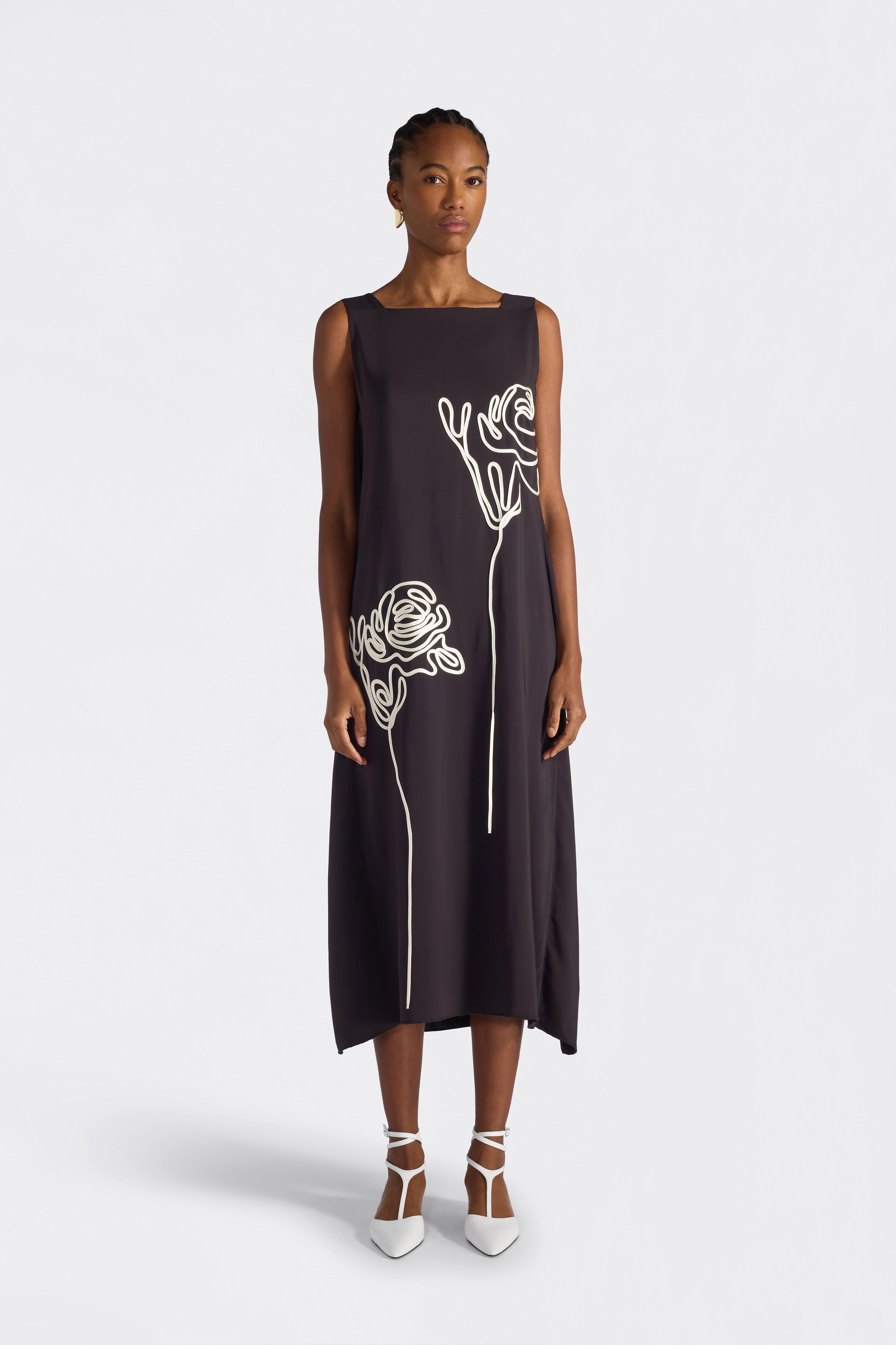 Liviana Conti Libby robe midi fondente viscose
