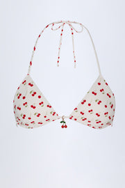 Oh Polly Calella haut de bikini imprimé cerise