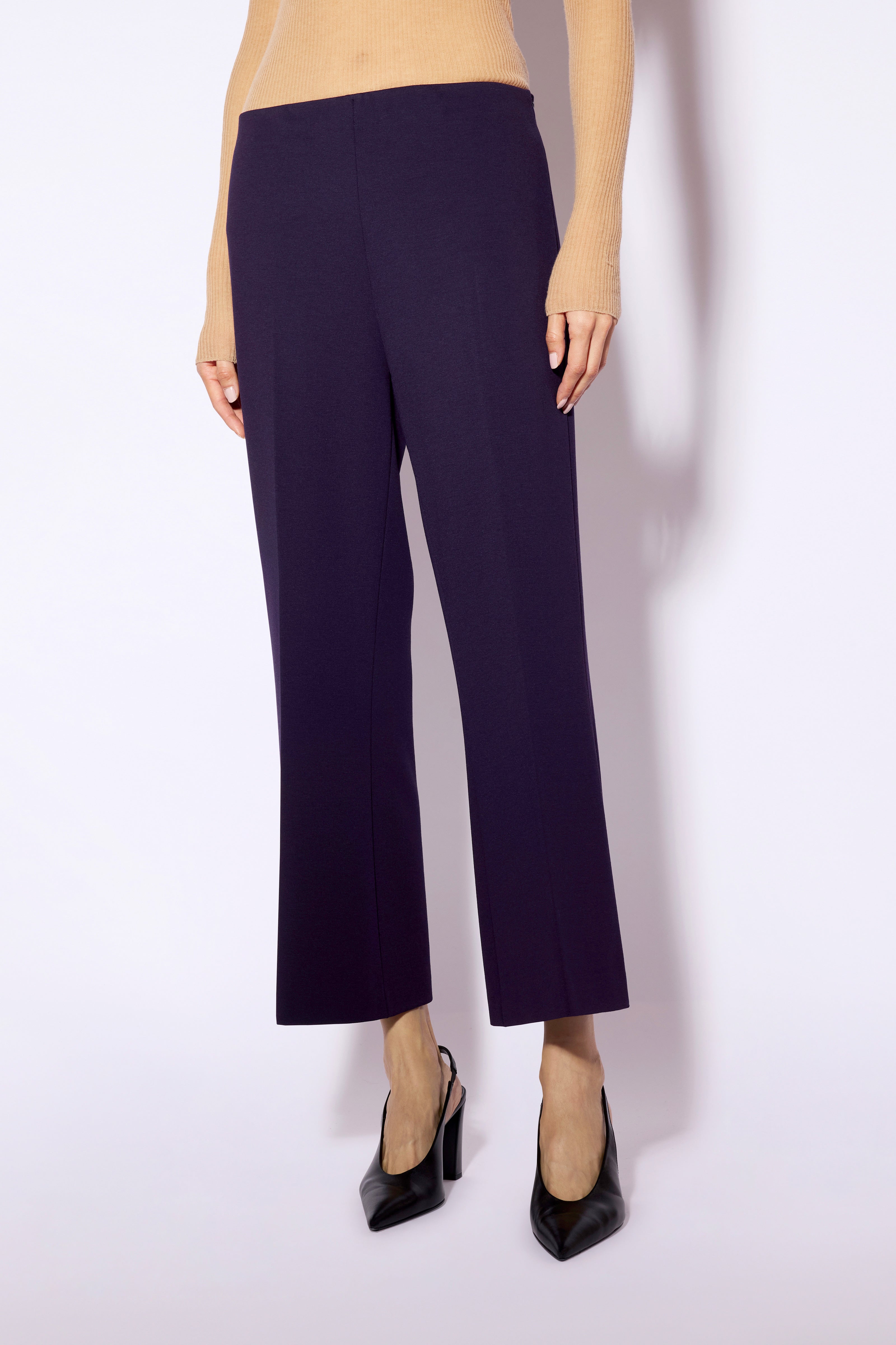 Liviana Conti Lance Pantalon Crop-Flare Mirtillo 38-48