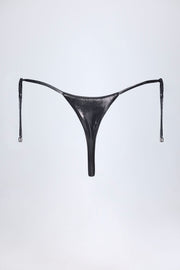 Oh Polly Swim Bas Bikini Tierra Silver Chrome String