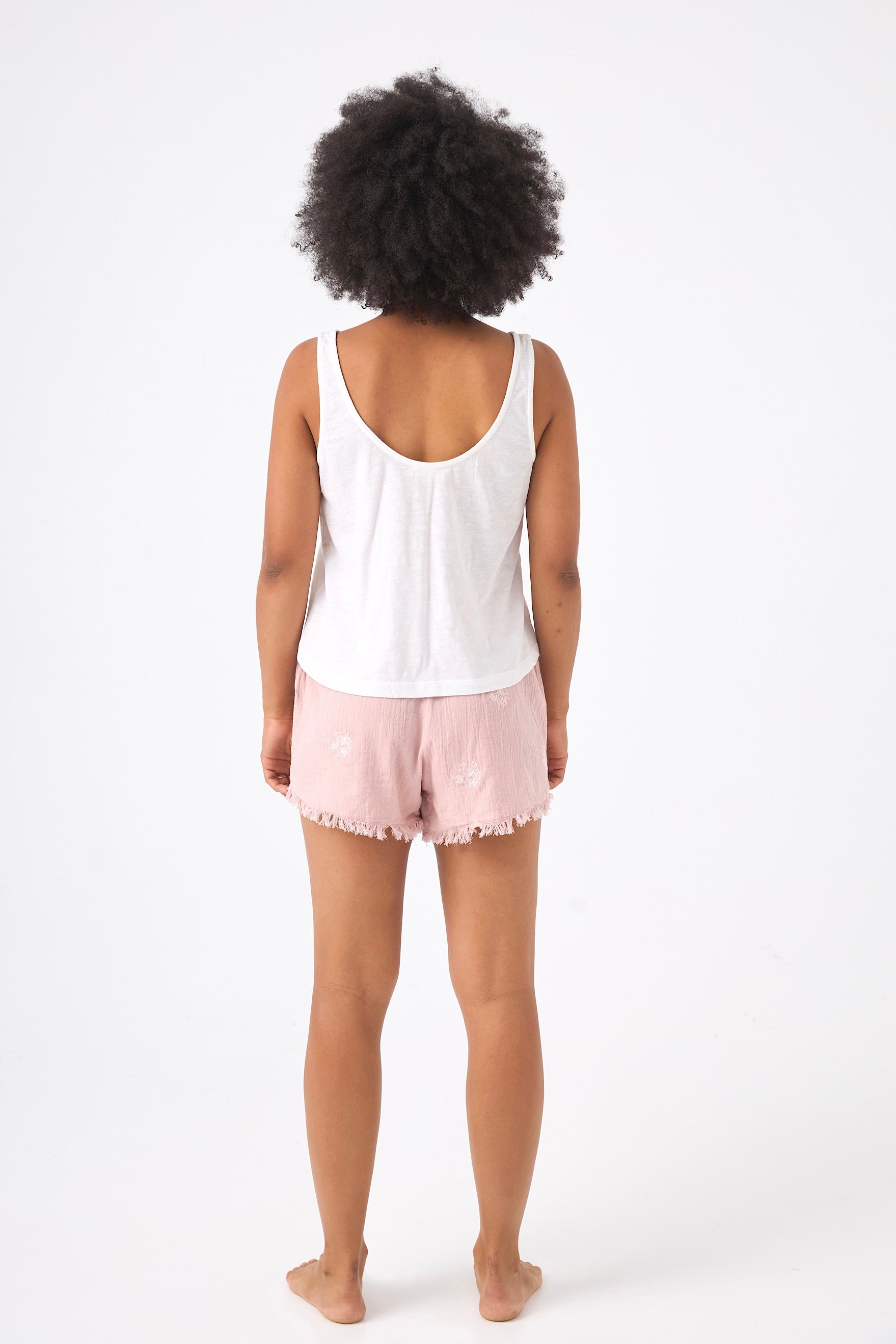 CHICOSOLEIL DAREN tee-shirt blanc coton sans manches