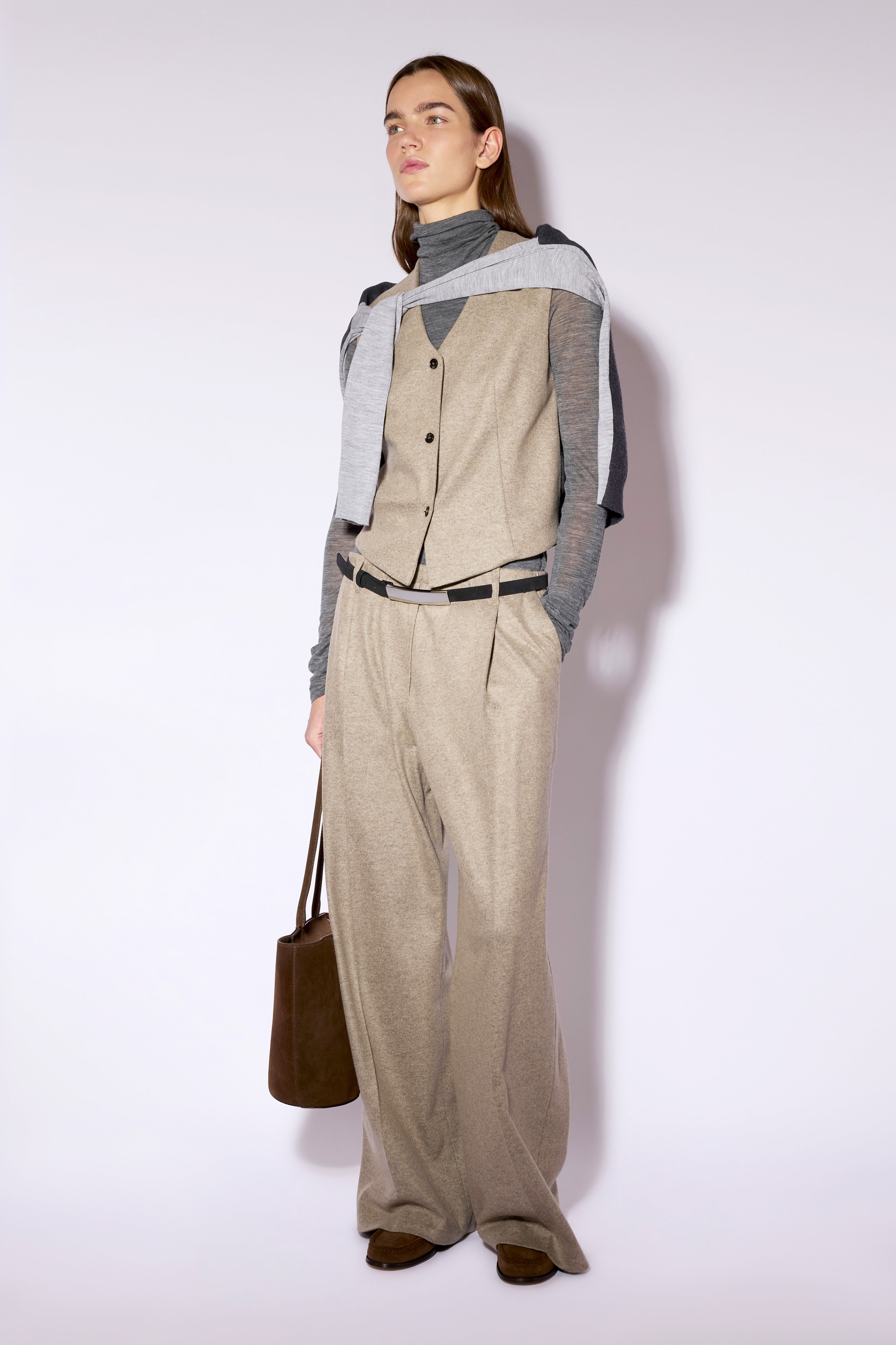 Liviana Conti Arthur pantalon palazzo marron