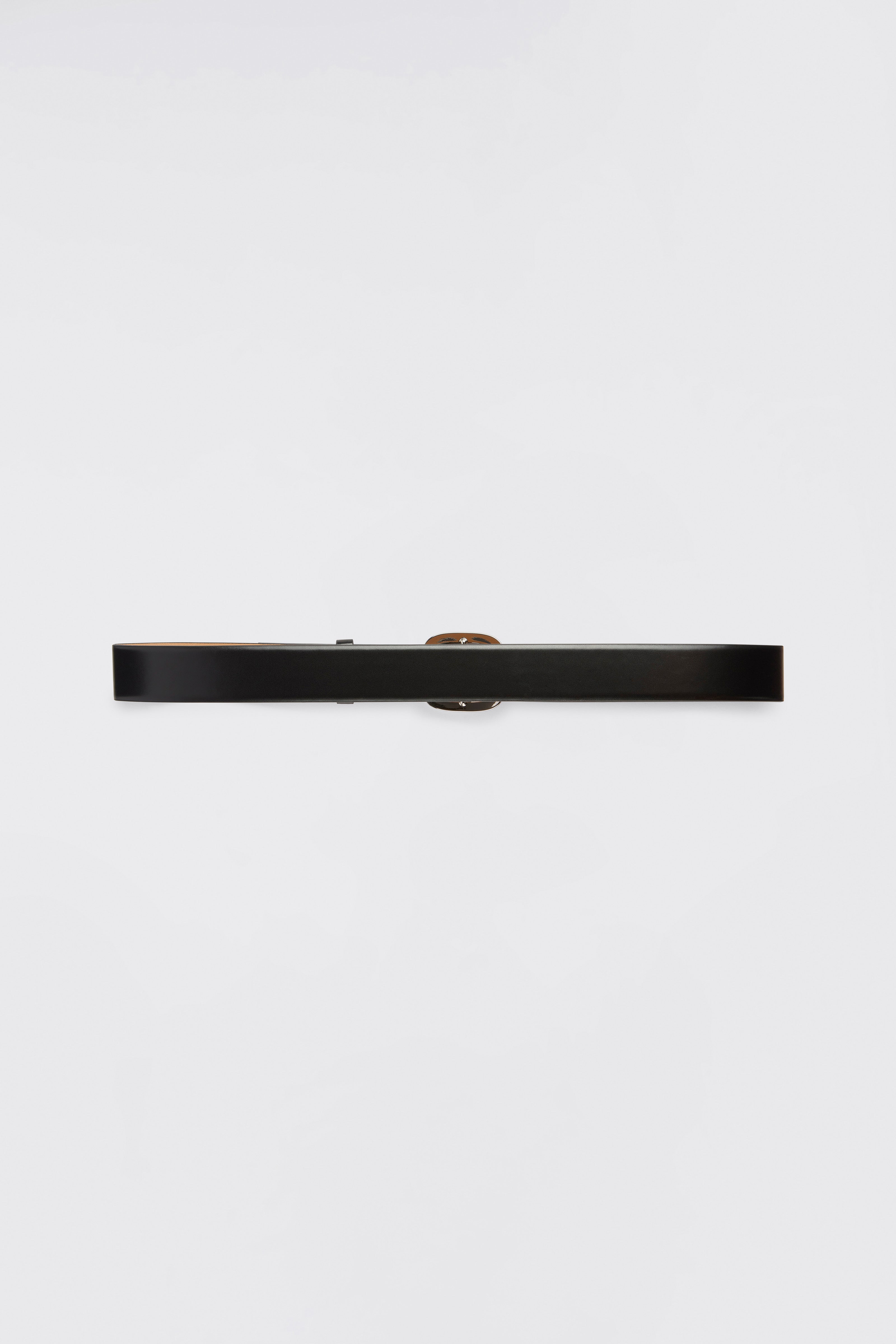Liviana Conti Nives ceinture noire 75 similicuir boucle argent