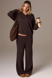 Oh Polly Bo+Tee Sac Cabas Suède Marron Espresso Cuir