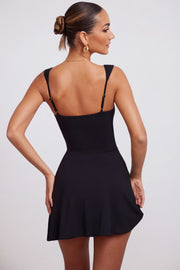 Oh Polly Jolie 6193 mini robe noire col cœur bodycon