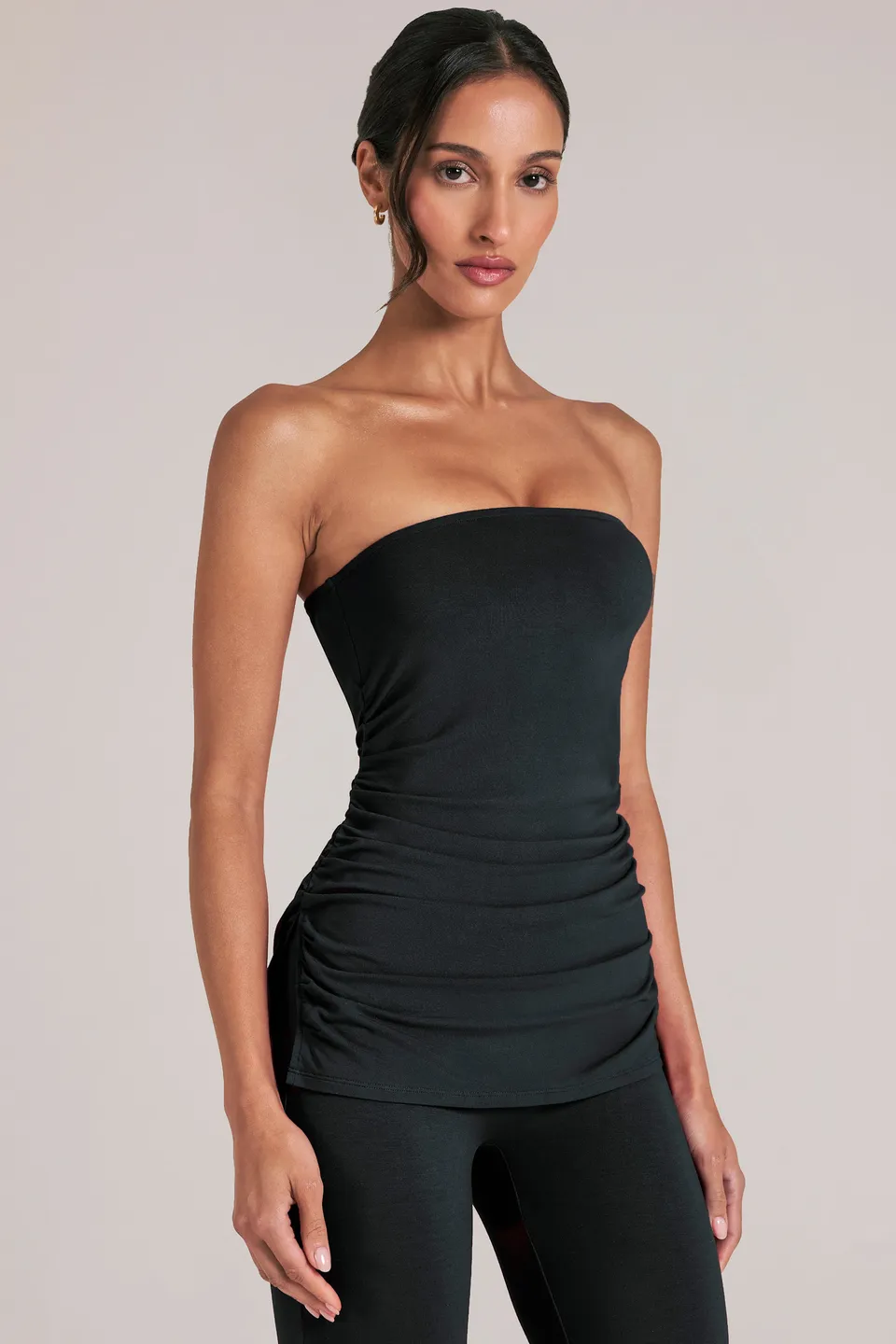 Oh Polly Lumi top bandeau noir long modal
