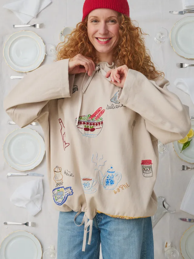 Mii à table Sweatshirt Swan sweat femme brodé XS à L