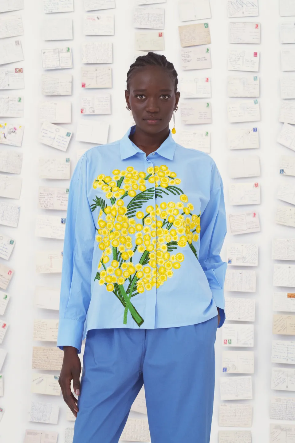 Mii en carte postale Chemise Greta Provence chemise mimosa