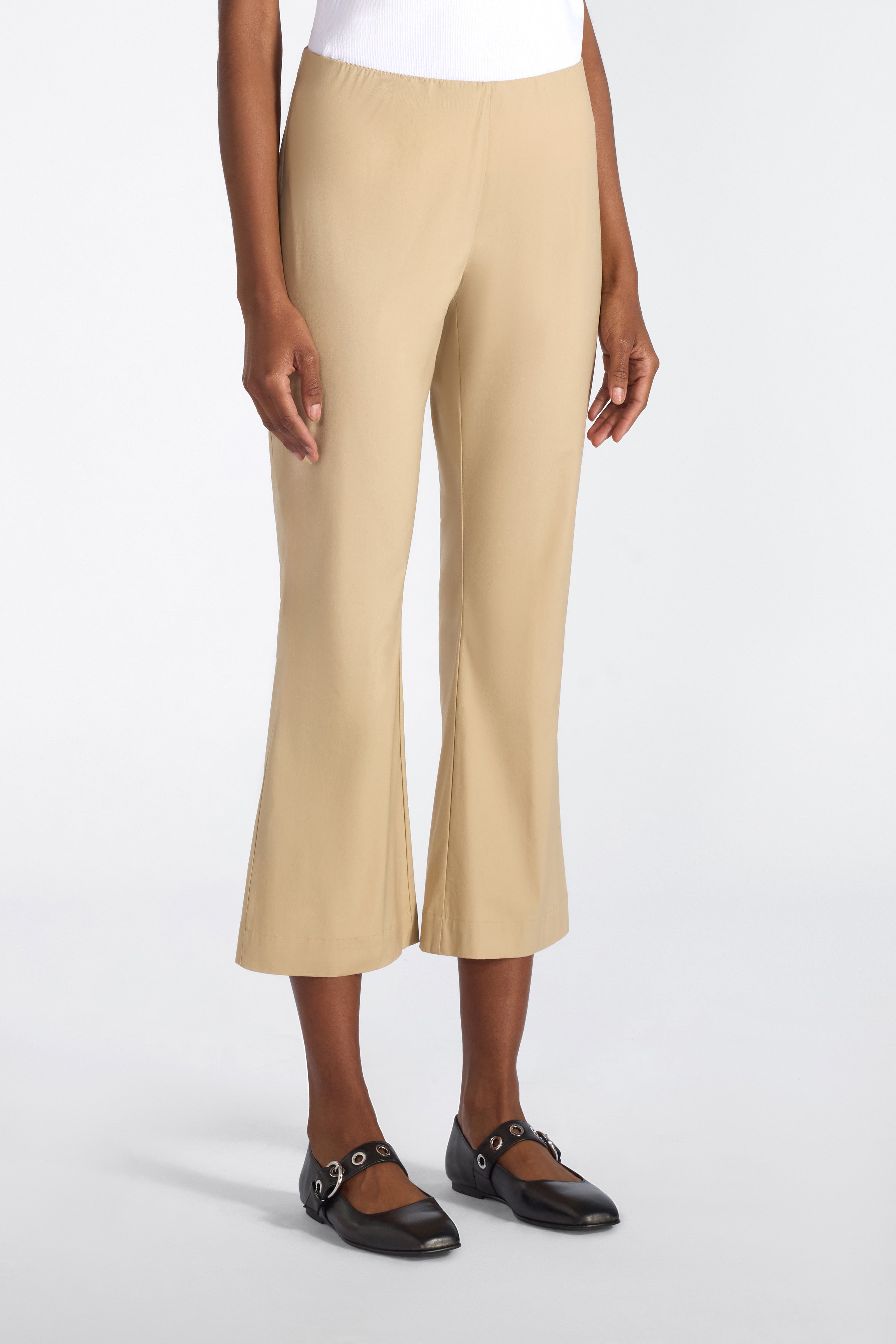Liviana Conti Claudette pantalon trompette coton noir
