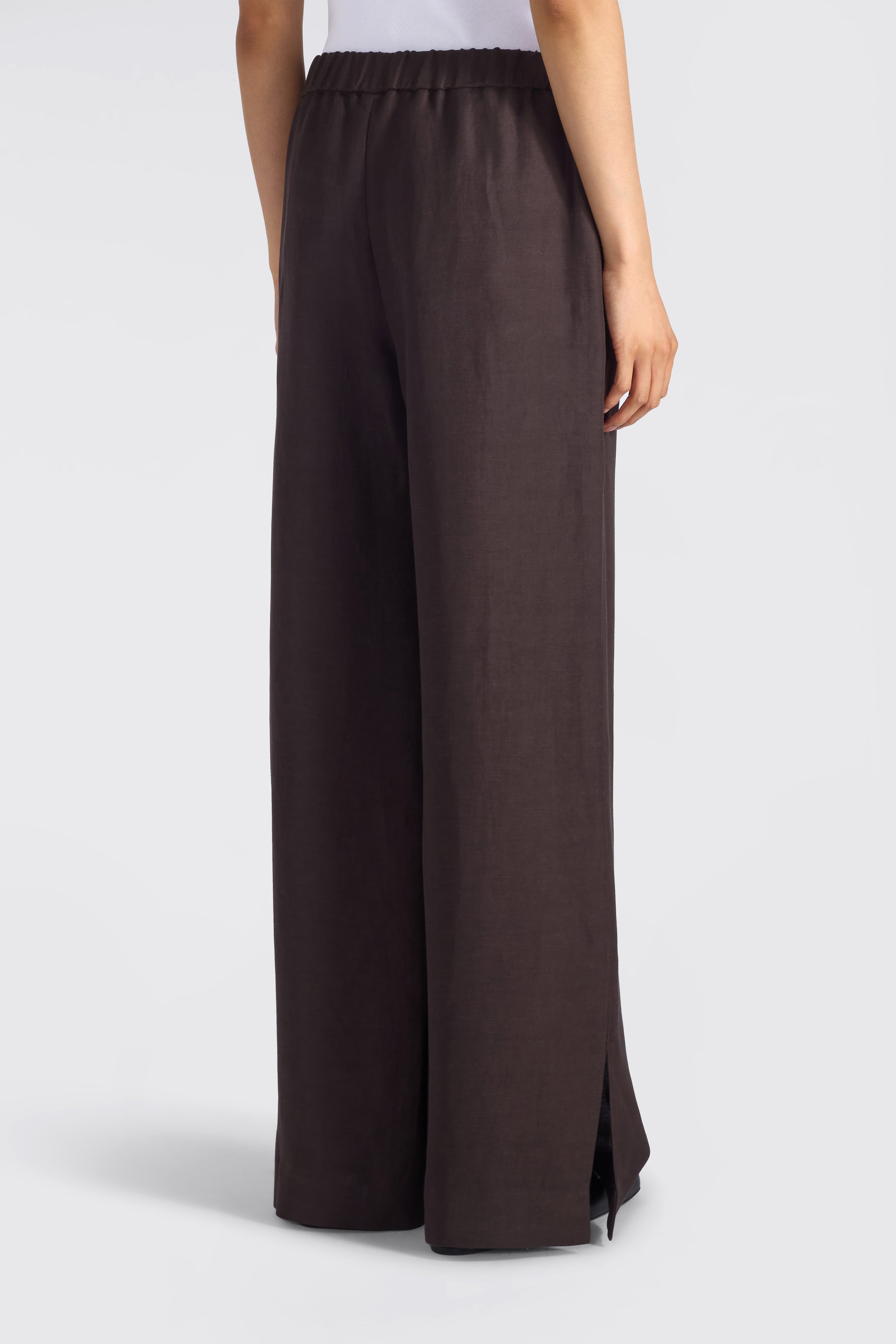 Liviana Conti Julian pantalon palazzo brodé fondente viscose