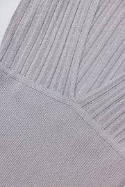 Oh Polly Amanita mini robe dos nu argent chauve-souris