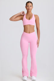 Oh Polly Bo+Tee Soft Active V-Waist Legging évasé rose
