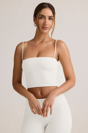 Oh Polly Verna 14141 crop top bandeau blanc modal