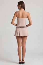 Oh Polly Velora mini jupe champignon plissée taille basse
