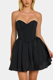 Oh Polly Emeline 7790 robe mini corset tulle noir
