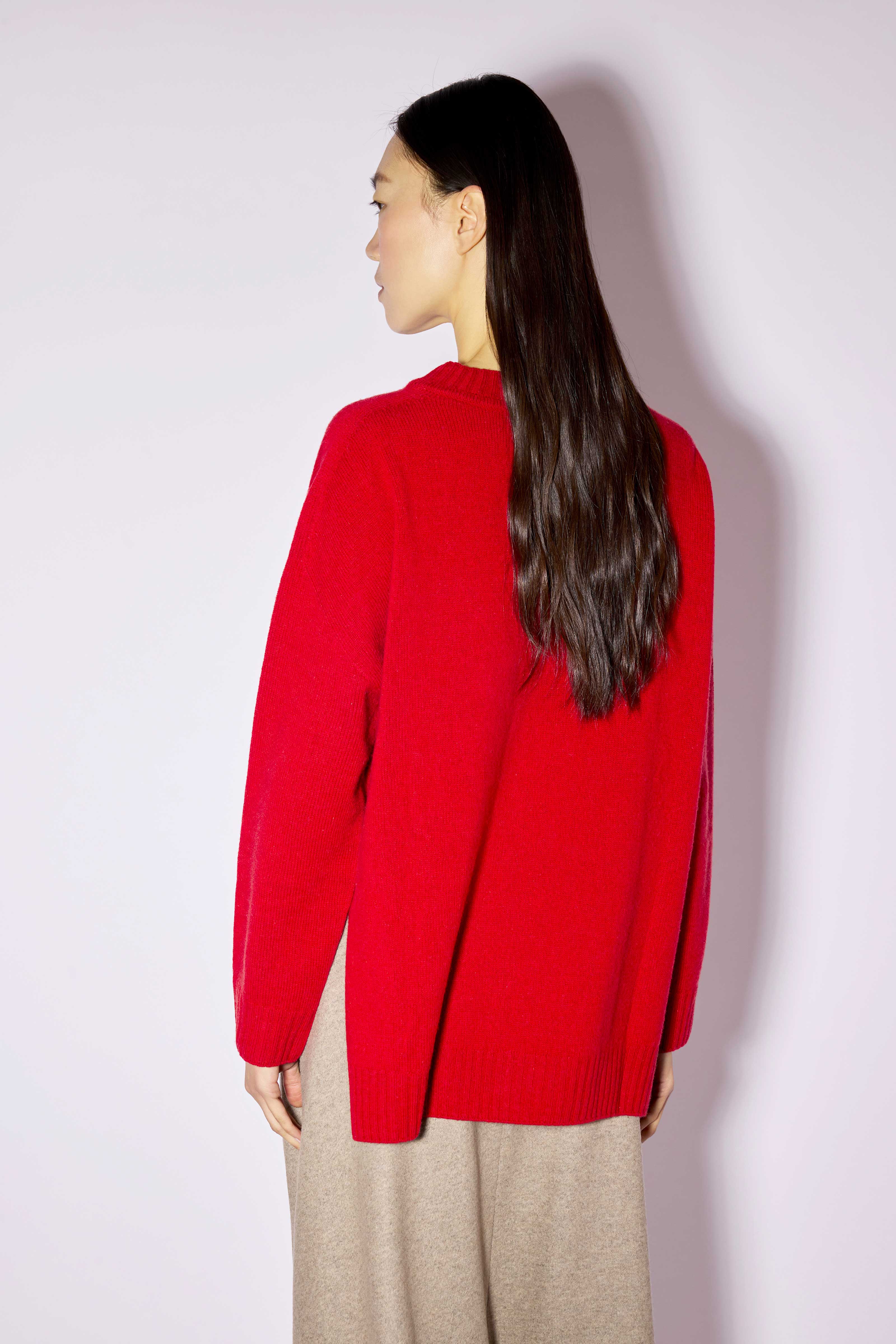 Liviana Conti Talia pull cachemire soie paprika col rond