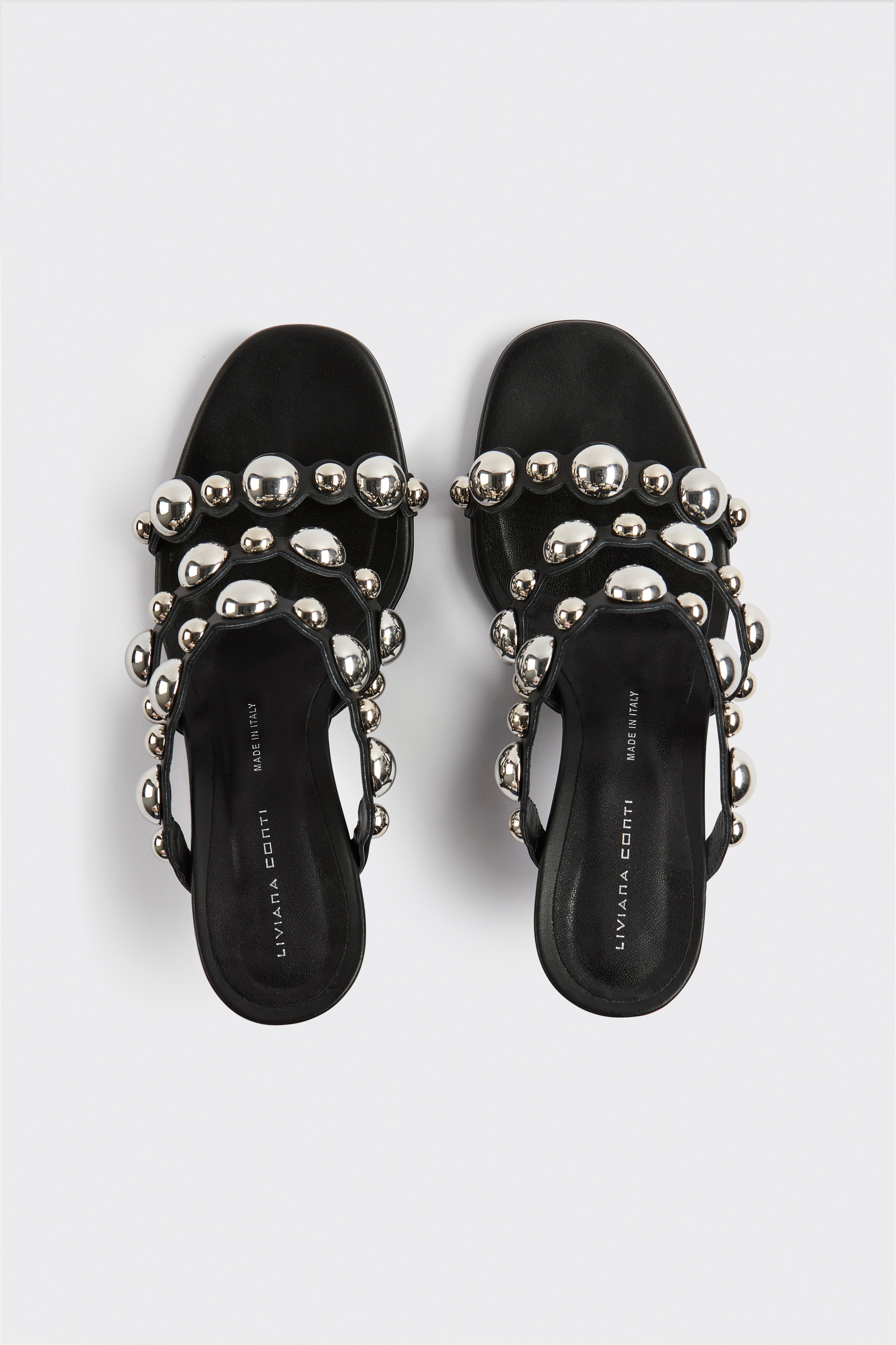 Liviana Conti Dasia mules nappa noir 38