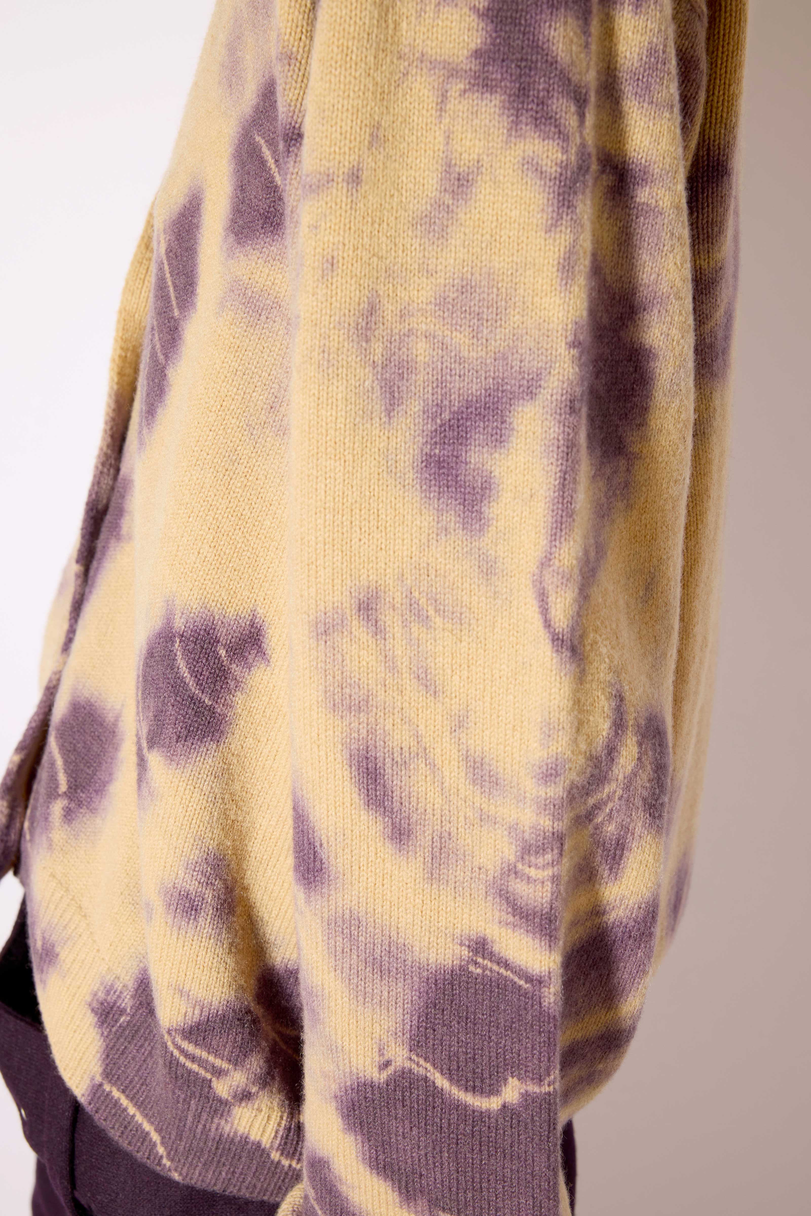 Liviana Conti Aglaia cardigan cachemire tie-dye camel
