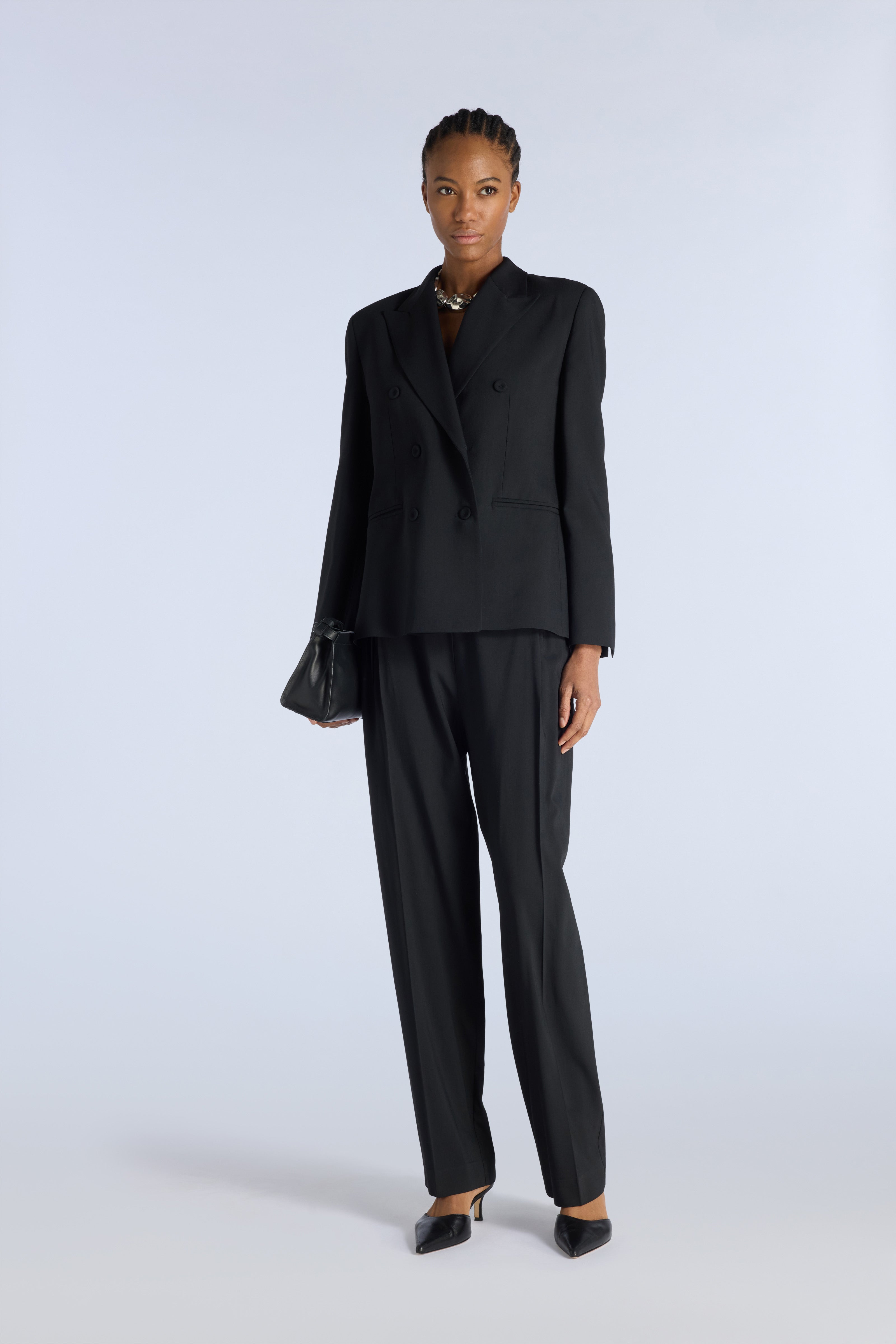 Liviana Conti Donald pantalon regular viscose-laine Luna